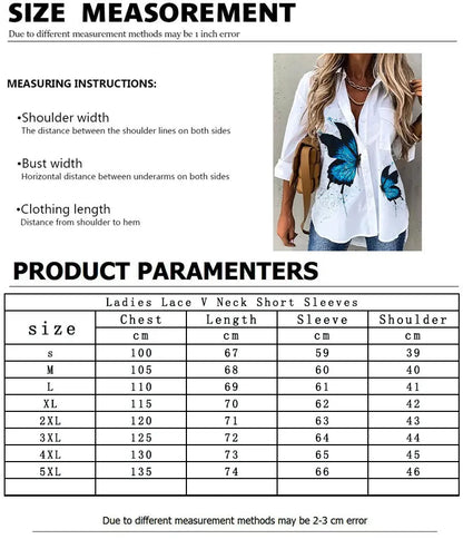 Women's lightweight 3D printed casual blouse