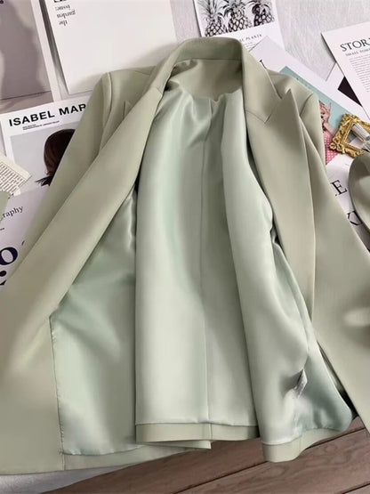 Women's stylish blazer with belt