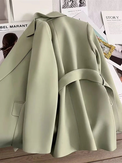 Women's stylish blazer with belt