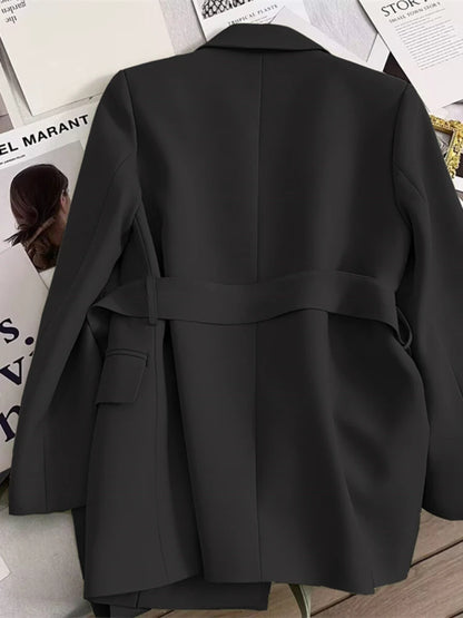 Women's stylish blazer with belt